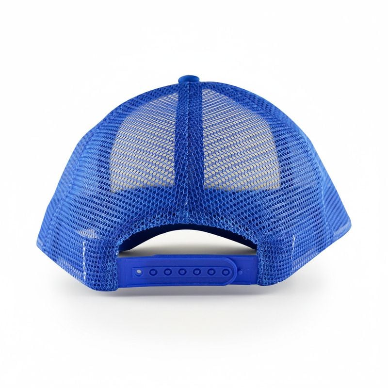 White Front 5 Panel Trucker Mesh Cap